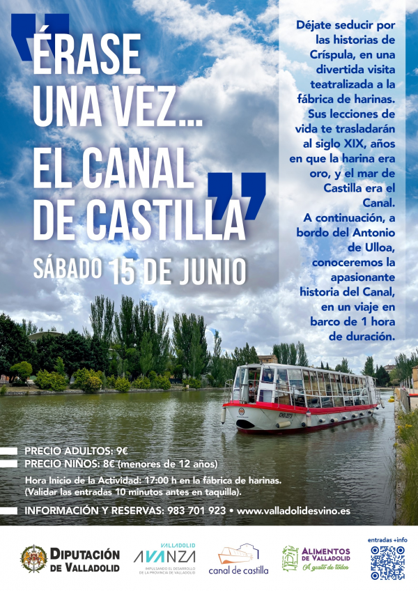 15 JUNIO BARCO Y VISITA TEATRALIZADA A LA FÁBRICA DE HARINAS 15 JUNIO BARCO Y VISITA TEATRALIZADA A LA FÁBRICA DE HARINAS