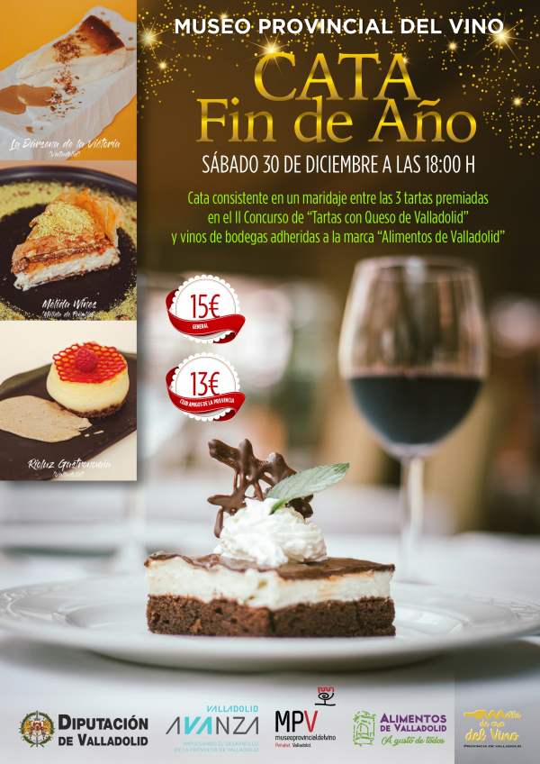 Cata maridaje  de vinos con tartas de queso
