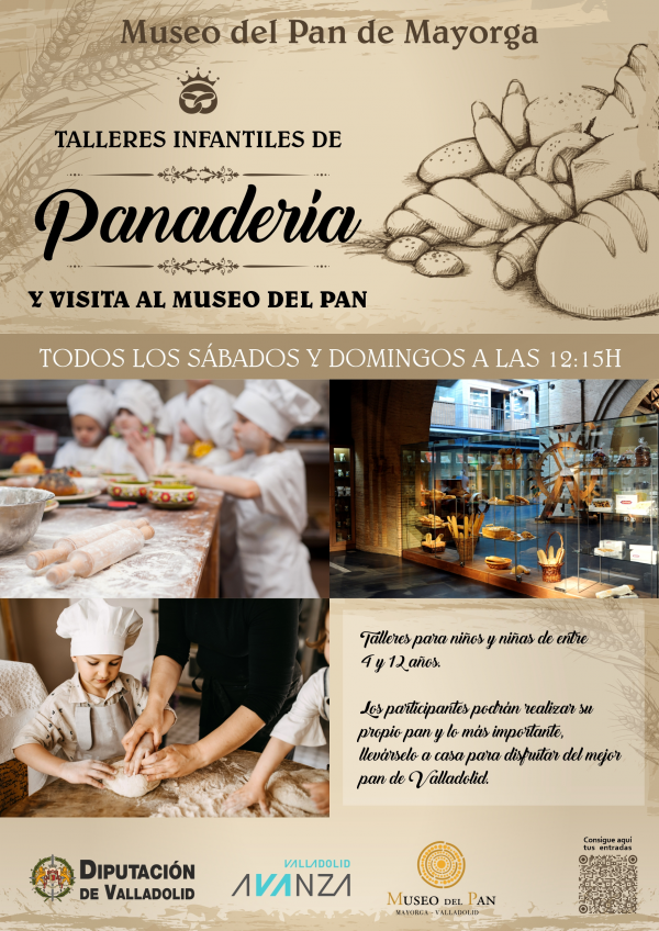 Talleres infantiles de panadera y visita al Museo