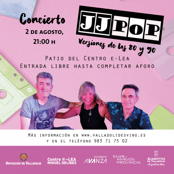 Concierto JJPOP 2 de agosto