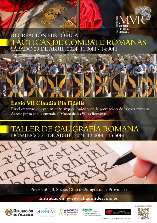 Taller de caligrafa romana. Da 21 de abril